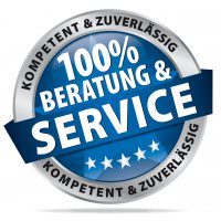 100% Beratung und Service - kompetenzt und zuverlässig